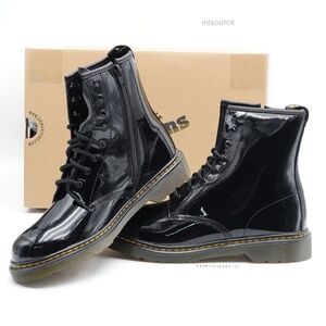 NEW Dr. Martens 1460 Side Zip Leather Boots 21979001 Black